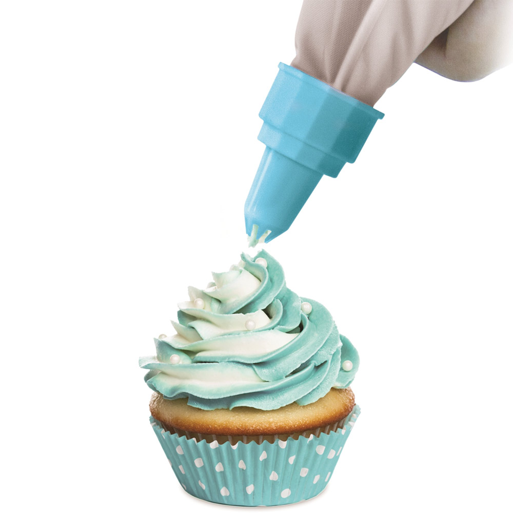 Poche à douille double avec 4 douilles Bleu : Chez Rentreediscount